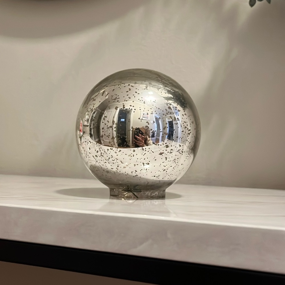 Mercury Glass Globe - West Elm